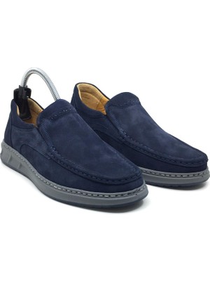 Luis Figo %100 Hakiki Deri Nubuk Ortopedik Erkek Rahat Günlük Loafer Rok Ayakkabı 40-48