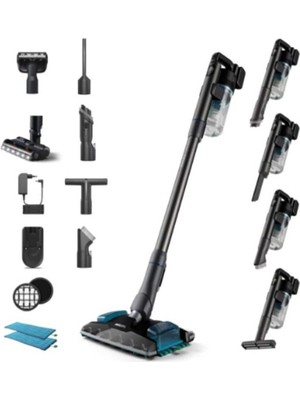 Philips XC8057/01 Aqua Plus 8000 Islak Kuru Dikey Süpürge Güçlü Emiş Teknolojisi ile Altın Renk