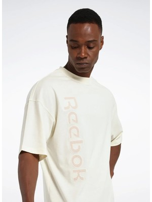 Reebok Lc 1012 Garmen Act Tee Bej Yuvarlak Yaka Regular Fit Düz Erkek T-Shirt