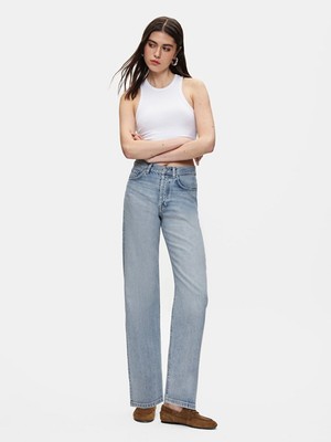 LTB Kadın  Vanetta Düz Paça Yüksek Bel Jean Pantolon