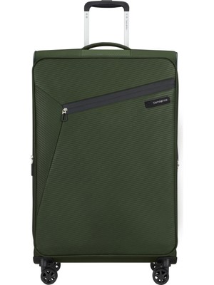 Samsonite Haki Çekçekli Kumaş Valiz Lıtebeam-Spınner 77/28 Exp
