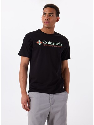 Columbia 9110941010CS0435 Siyah O Yaka Normal Baskılı Erkek T-Shirt