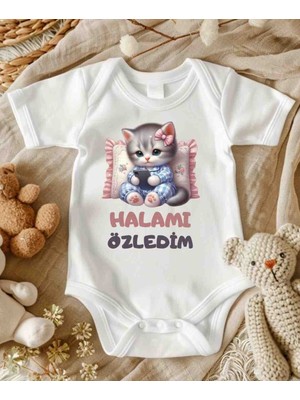 Lupi Hala Yeğen Halamı Özledim Yazılı Özel Tasarım Bebek Hediyelik