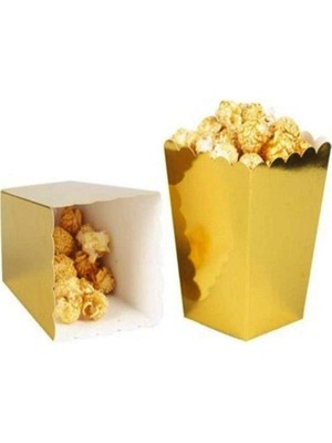 Parti Adresi Mısır Kutusu 8'Li Altın Renk