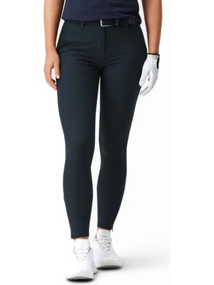 Macade Kadın Koyu Mavi Dört Yönlü Esnek Jogger Golf Pantolonu Silikon Jel Astar ile Rahat Kullanım