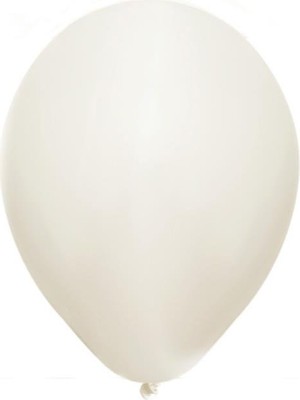 Beyaz Retro Balon 12 Inc 100'LÜ