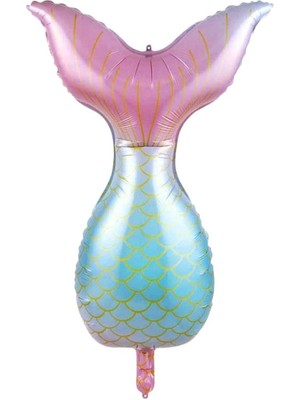 Parti Adresi Deniz Kızı Kuyruğu Folyo Balon 52X85 cm