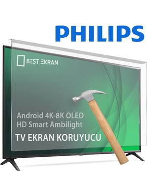 Best Ekran Philips 50" Inç Tv Ekran Koruyucu - The one Ambilight Smart 4k-8k Led UHD Android  Ultra hd