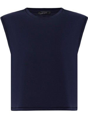 Antioch Lacivert Modal Kumaş Kadın T-Shirt