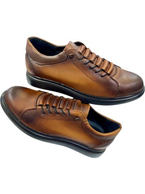 Erkek Makosen Lastik Bağcıklı Iç ve Dış Yüzey Deri Poli TABAN-847-TABA