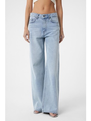 Antioch Açık Mavi Yüksek Bel Kadın Jean