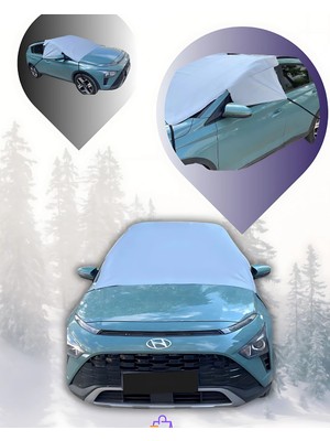 Ankaflex Oto Branda Araç Buz Kar Güneş Koruyucu Yarım Branda Araba Oto Kar Buz Önleyici Ön Yan Cam Koruyucu