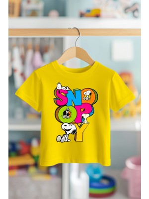 Book OrBook Snoopy  Pamuk Premium Kalite Çocuk Tişörtü (3-12 Yaş)