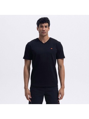 Ellesse EM186-1-BK V Yaka Erkek T-Shirt - Siyah