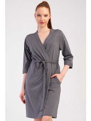 Kadın Kapri Kol Füme Sabahlık C2T4N0O205