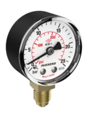 Q63 0-160 Bar Alt Bağl Manometre Plastik Gövde Akrilik Kapak  1/4''