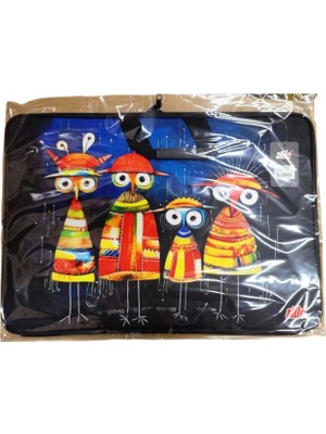 Stilo Kumaş Resim & Proje Çantası (35X50) Desenli (35*50) ( Curious Familyl )