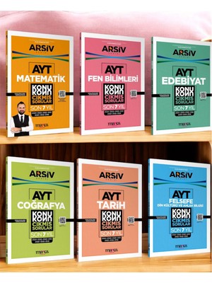 2025 Model Ayt Son 7 Yılın Çıkmış Soruları 6'lı Seti