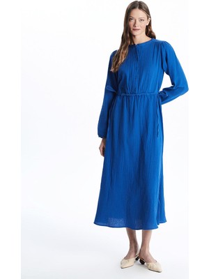 Lcwaıkıkı Classic  Hakim Yaka Müslin Kadın Elbise  (S5)