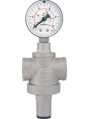 Pakkens 1'' Basınç Düşürücü, Basınç Regülatörü Manometreli