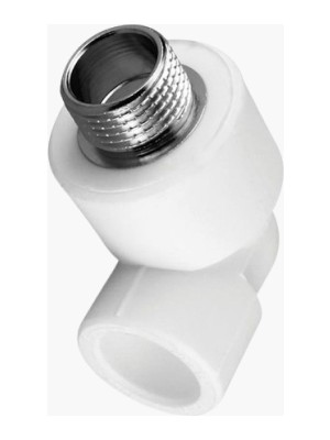 Q20-1/2'' Pprc Dış Dişli Dirsek