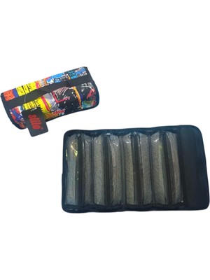 Stilo Kumaş Dörtlü Kalem Çantası Desenli ( Desen-1)