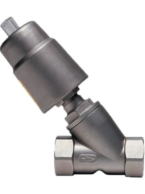 Truevalve DN40 (11/2'') Pnömatik Pistonlu Vana Çift Çıkışlı Normalde Kapalı Paslanmaz 316 Kalite