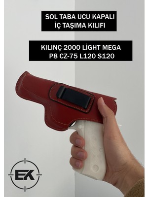 Erol Kara Av Spor Sol Iç Tabanca Taşıma Kılıfı Ucu Kapalı Kılınç 2000 Light Mega P8 Cz-75 L120 S120