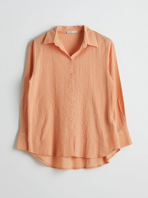 Lcwaıkıkı Classic  Dokulu Kadın Gömlek  (S5)