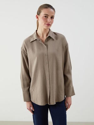 Lcwaıkıkı Classic  Loose Fit Kadın Gömlek  (S5)
