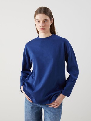 Lcw Modest  Bisiklet Yaka Oversize Kadın Tunik  (S5)