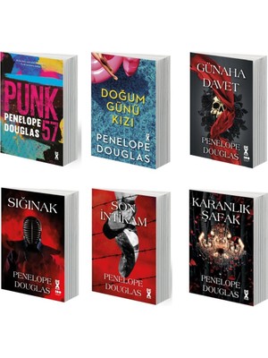 Penelope Douglas Şeytan Gecesi Seti 5 Kitap (Punk 57 + Sığınak + Günaha Davet + Doğum Günü Kızı + Karanlık Şafak + Son Intikam)