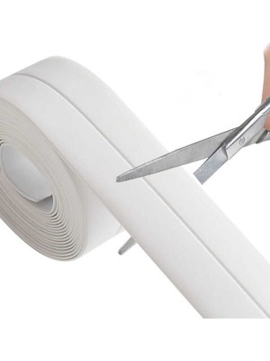 3.2 M Banyo Küvet Mutfak Lavabo Su Sızdırmaz Bant Su Geçirmez Kenar Bandı Sızdırmazlık Bantı (Beyaz