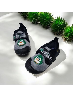 Tam Ortopedik Kışlık Happy Birds Yumuşak Kaymaz Taban Ev,kreş,anaokulu Panduf