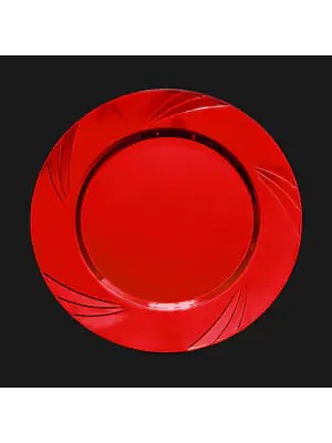 6lı Mika Tabak 10 Inç Kırmızı