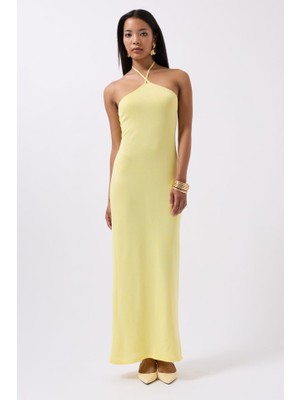 Passense Çapraz Askılı Maxi Elbise