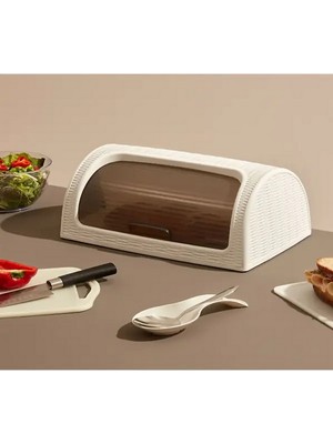 Ekmek Kutusu, Sürgülü Ekmeklik Dolabı Beyaz Kullanışlı Bpa Free