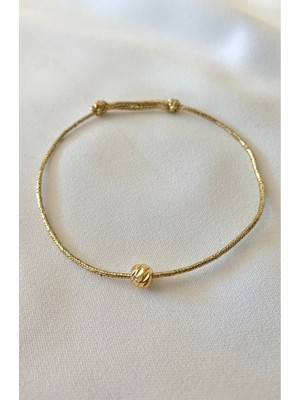 Dorika Ip Bileklik - Altın Renk