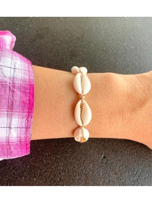 Deniz Kabuklu Ip Bileklik