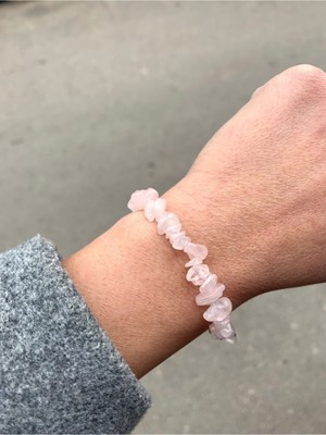Pembe Kuvars Bileklik