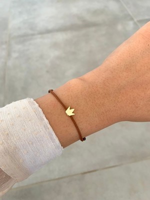 Kahverengi Taç Bileklik