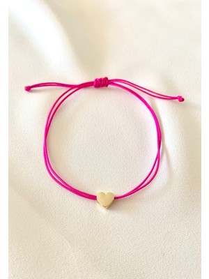 Fuşya Kalp Bileklik