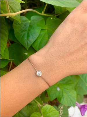 Krem Tektaş Ip Bileklik