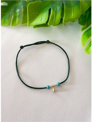 Doğal Turkuaz Taşı Yeşil Çan Bileklik