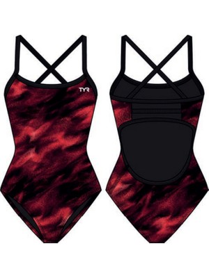 Tyr Durafast Elite® Tf Kız Çocuk Mayosu - Soren (Kırmızı)