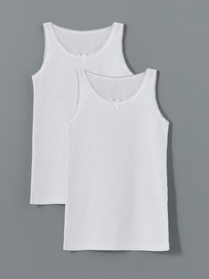 Bisiklet Yaka Kız Çocuk Atlet 2'li  (S5)