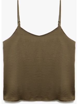 Koton Regular Fit Ince Askılı Bluz