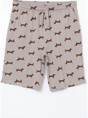 Standart Kalıp Erkek Pijama Alt Şort  (S5)