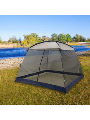 North Pacific Antrasit Renkli File Tente Çadır 305 x 305 x 208 cm 1 Adet Yuvarlak Yapı ile Kolay Kurulum