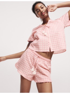 Marks & Spencer Saf Pamuklu Pijama Şortu